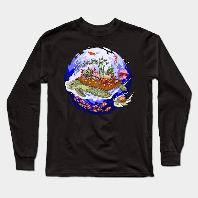 Sea Turtle Long Sleeve T-Shirt by underheaven